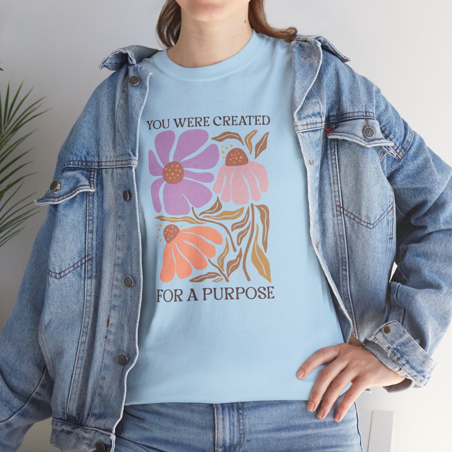 You Were Created for a PURPOSE Unisex Heavy Cotton Tee