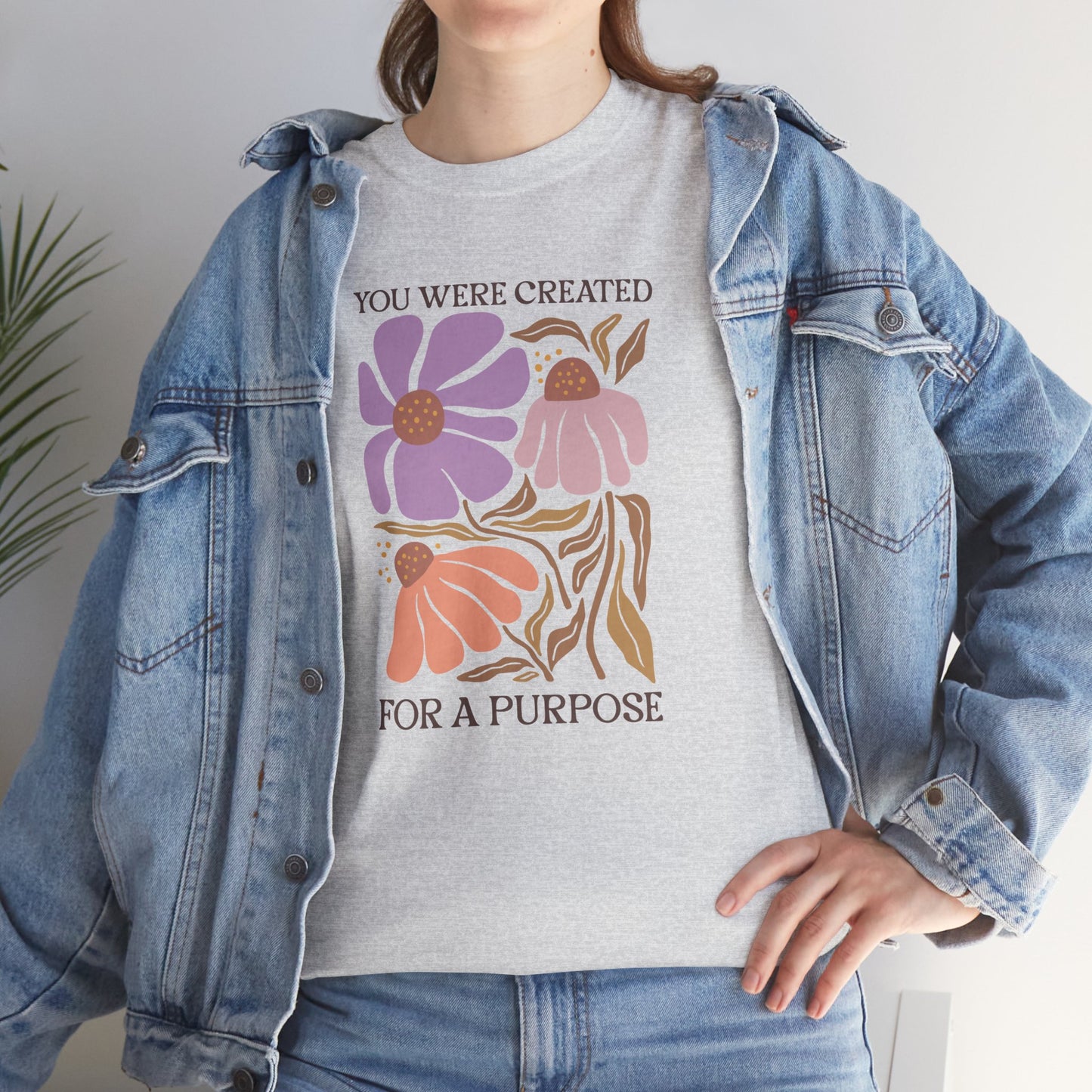 You Were Created for a PURPOSE Unisex Heavy Cotton Tee