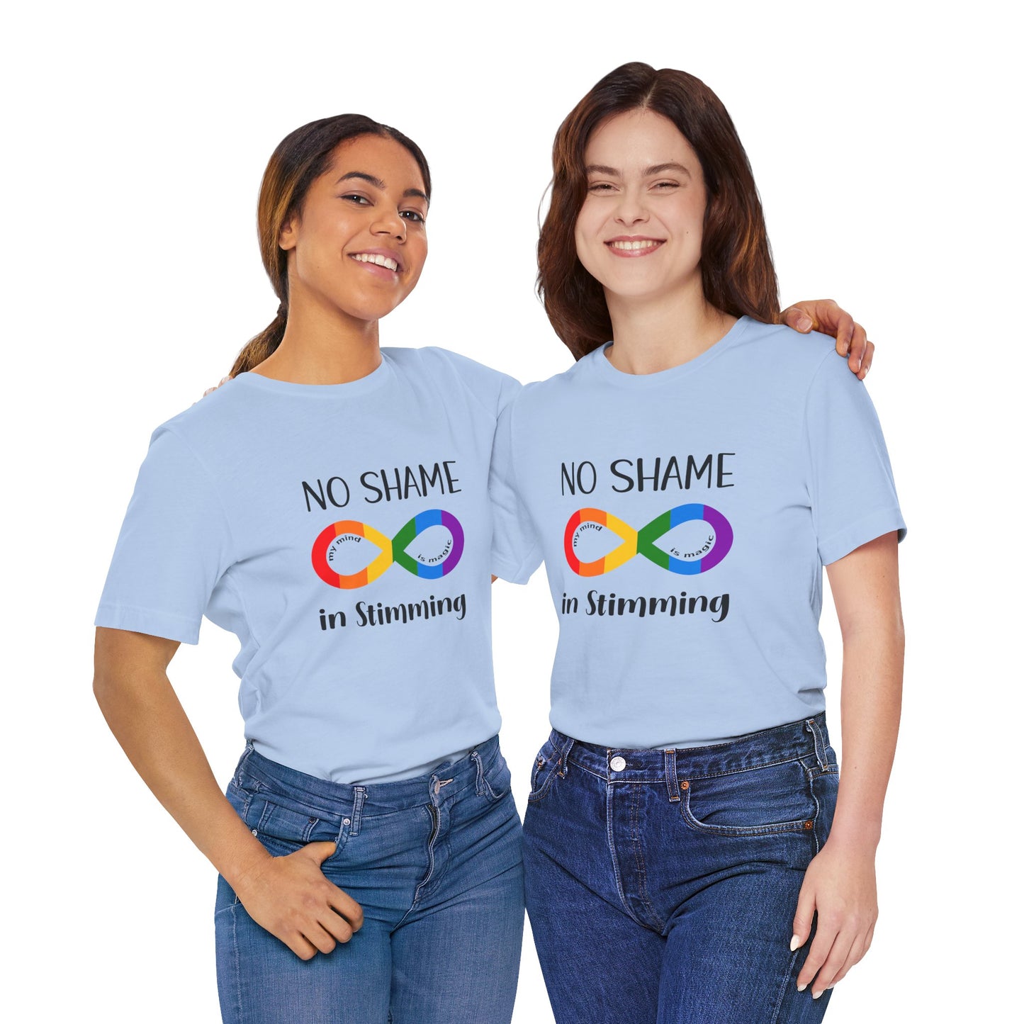 No Shame in Stimming T-Shirt – Show support 4 neurodiversity & self-expression