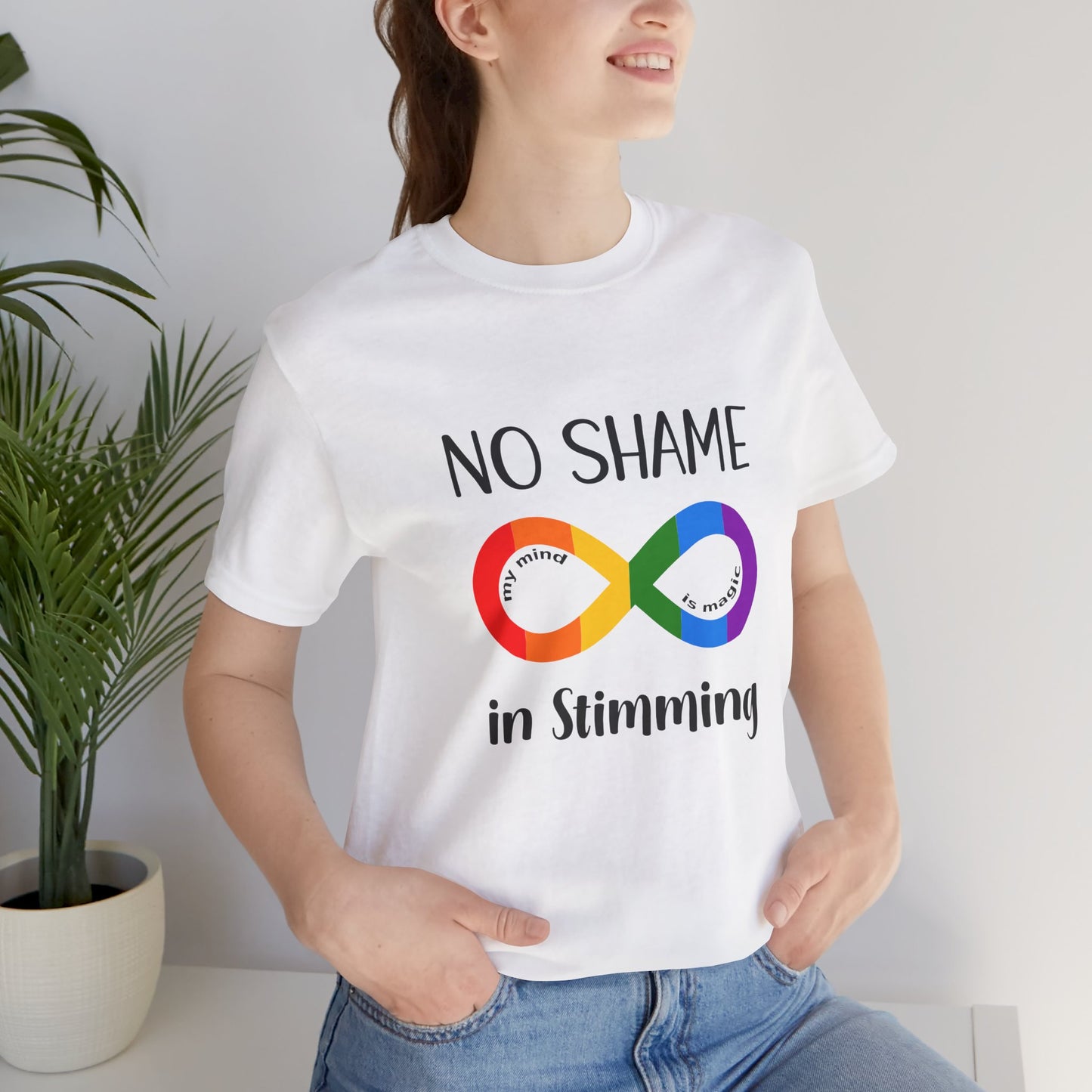 No Shame in Stimming T-Shirt – Show support 4 neurodiversity & self-expression