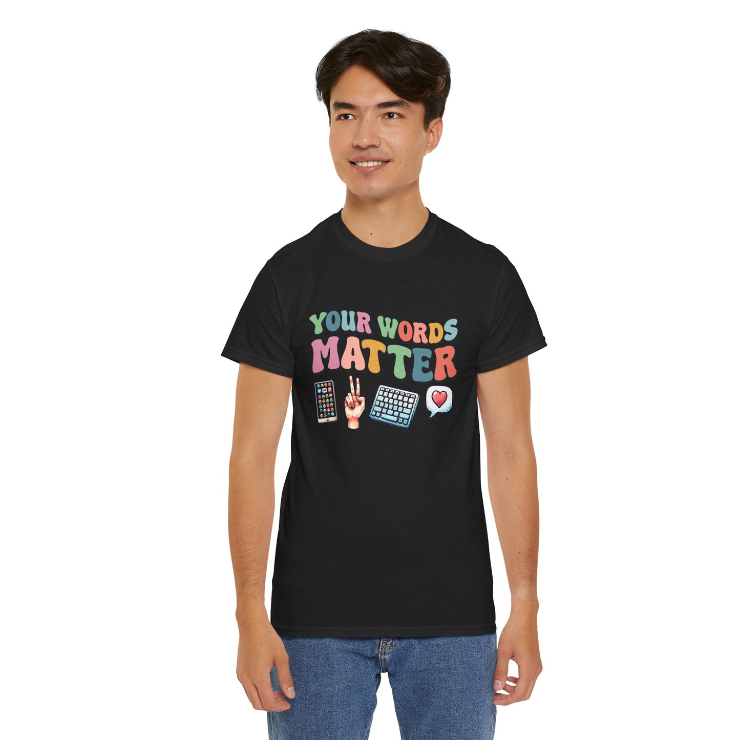 Your Words Matter T-Shirt – Celebrate Neurodiversity with this colorful phrase