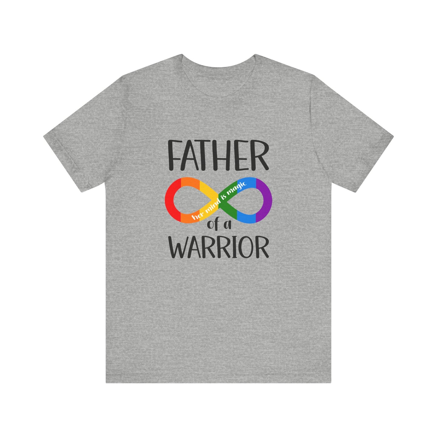 Father of a Warrior Shirt, Autism Symbol T-Shirt, Family Support Gift