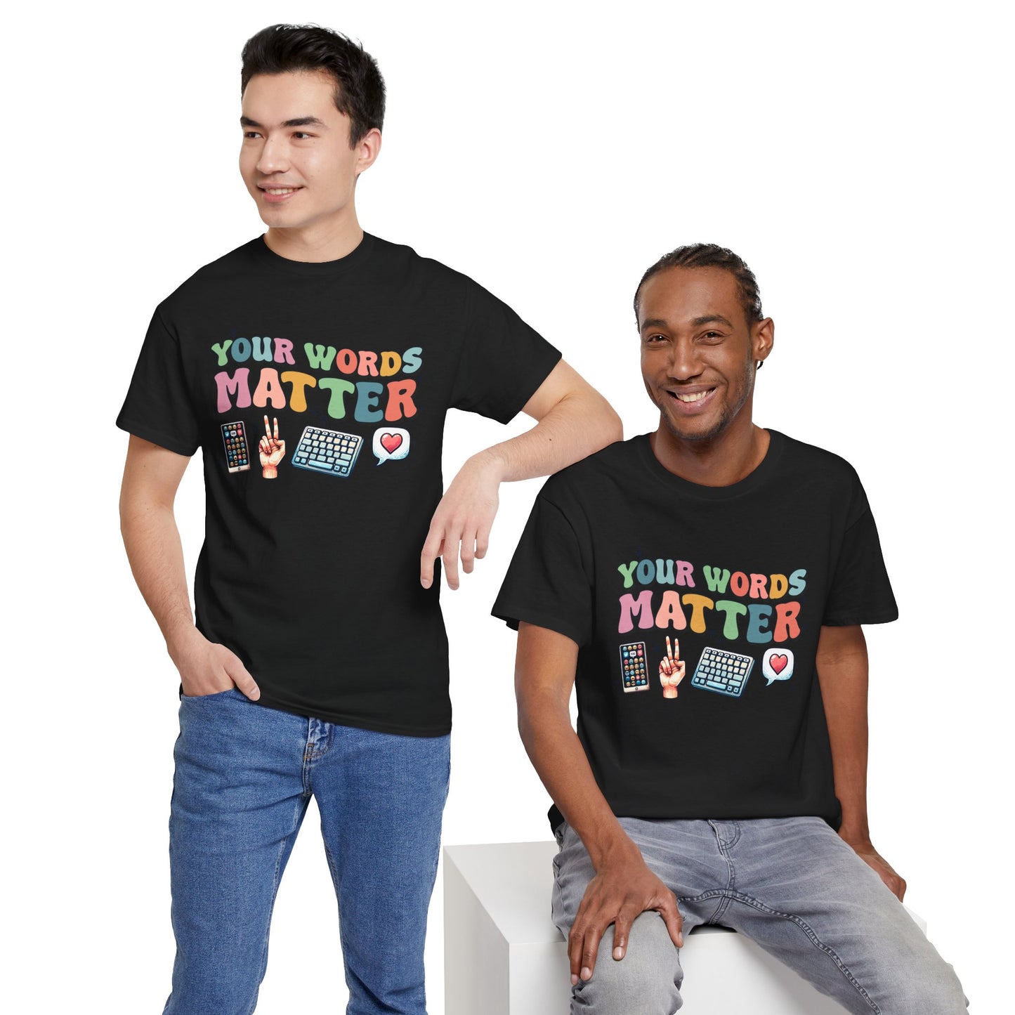 Your Words Matter T-Shirt – Celebrate Neurodiversity with this colorful phrase