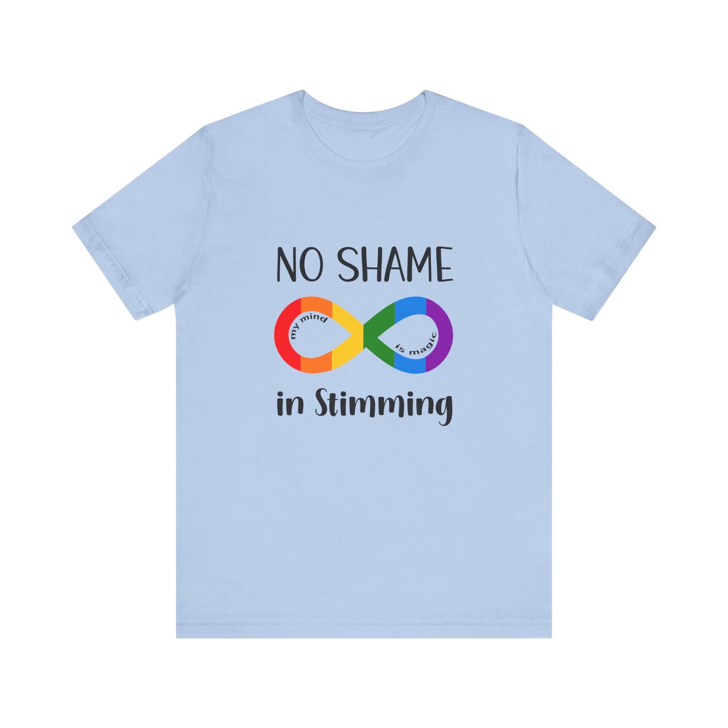 No Shame in Stimming T-Shirt – Show support 4 neurodiversity & self-expression