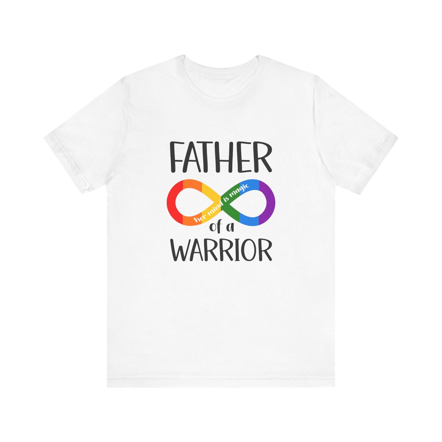 Father of a Warrior Shirt, Autism Symbol T-Shirt, Family Support Gift