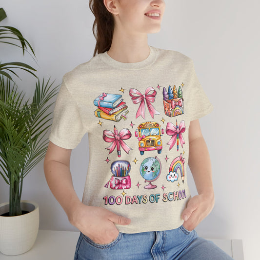 100 Days of School  ART Unisex Tee