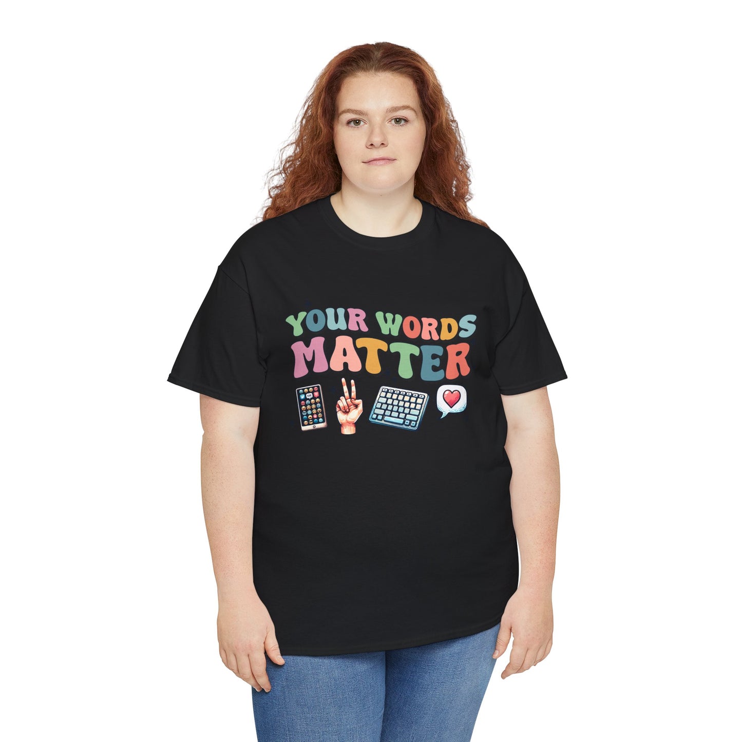 Your Words Matter T-Shirt – Celebrate Neurodiversity with this colorful phrase