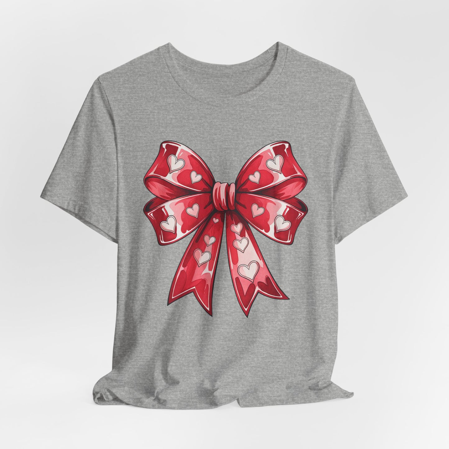 Valentine's Day Bow Unisex Jersey Short Sleeve Tee