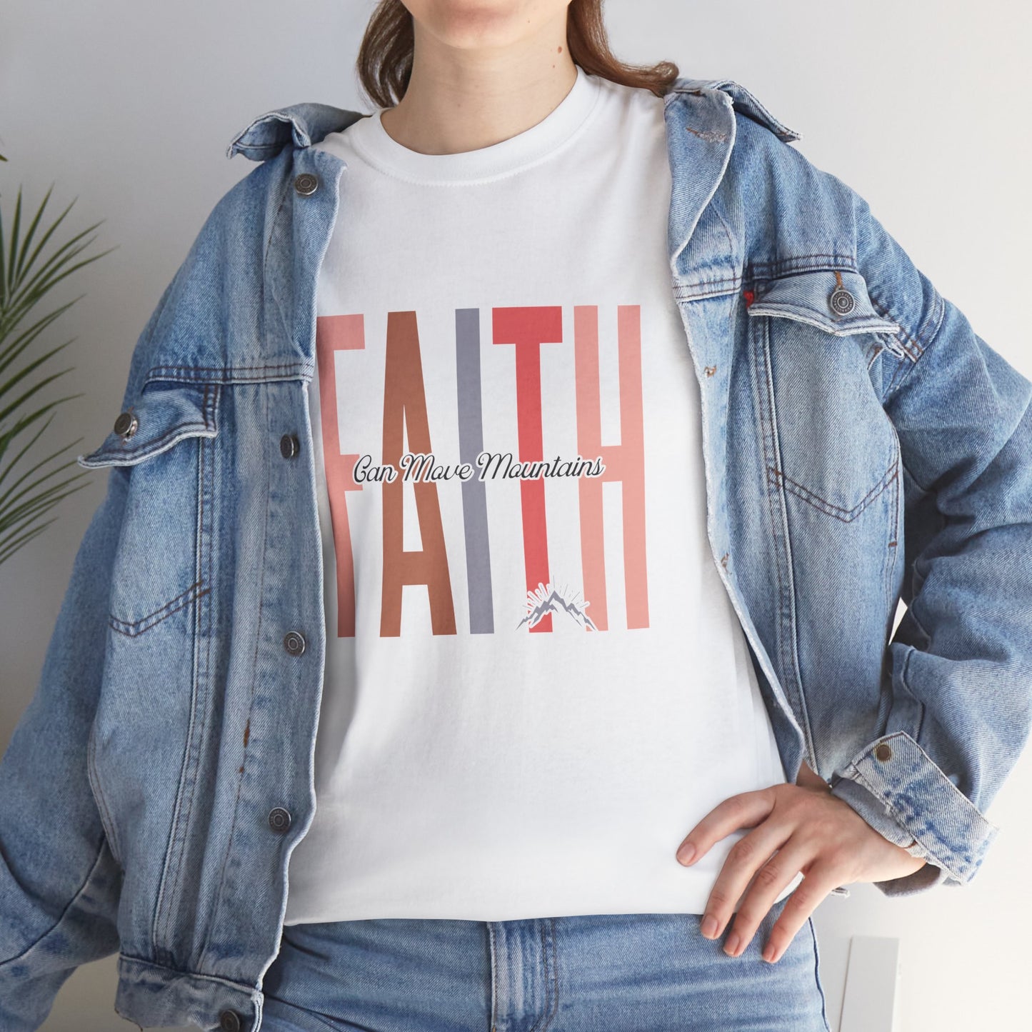 Faith Can Move Mountains T-Shirt, Christian Tee, Inspirational Shirt, Unisex Top