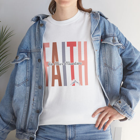 Faith Can Move Mountains T-Shirt, Christian Tee, Inspirational Shirt, Unisex Top