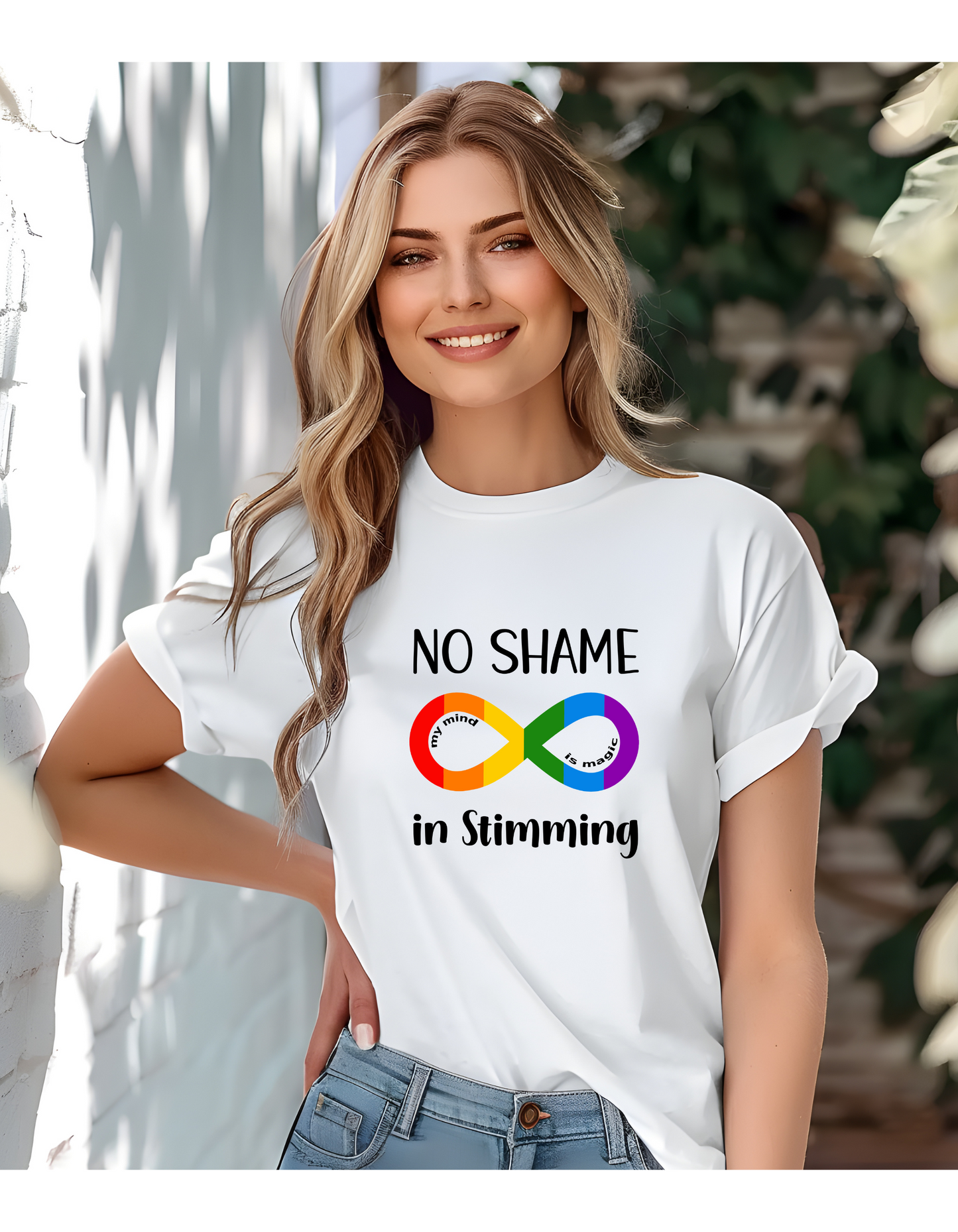 No Shame in Stimming T-Shirt – Show support 4 neurodiversity & self-expression