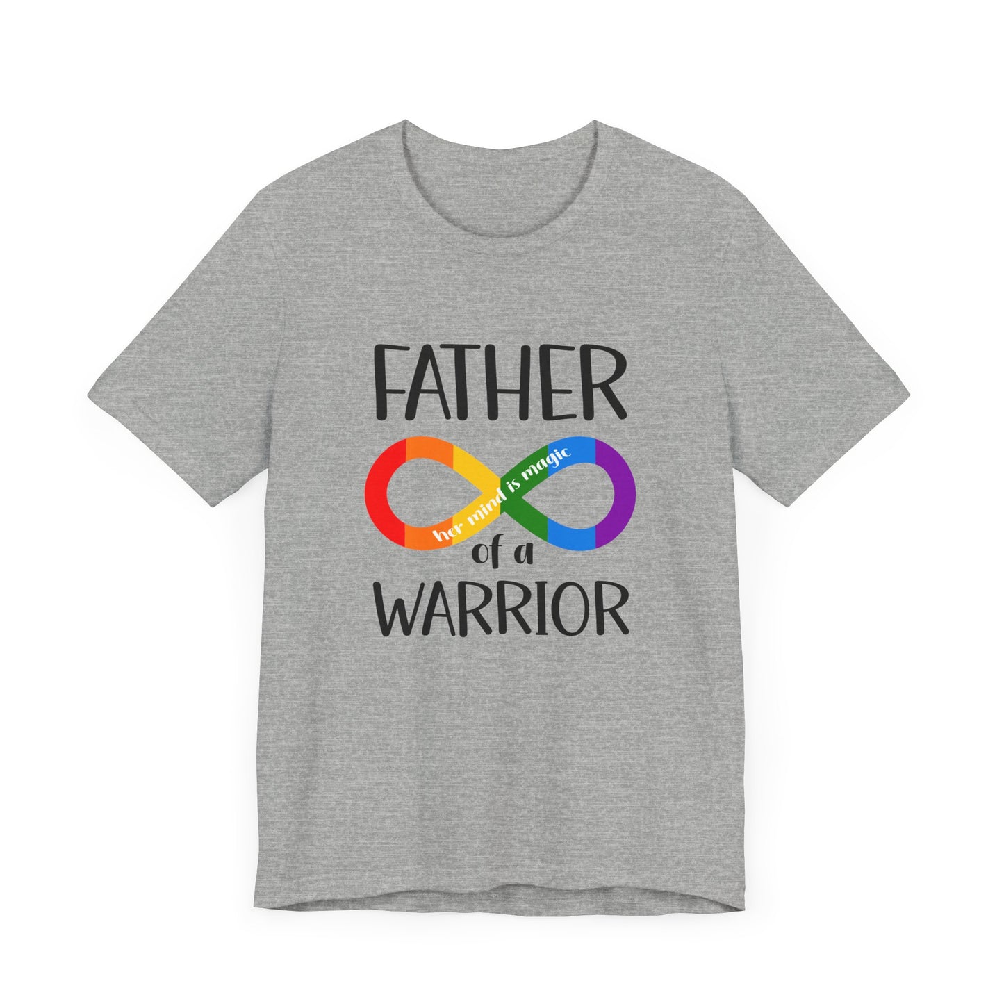 Father of a Warrior Shirt, Autism Symbol T-Shirt, Family Support Gift