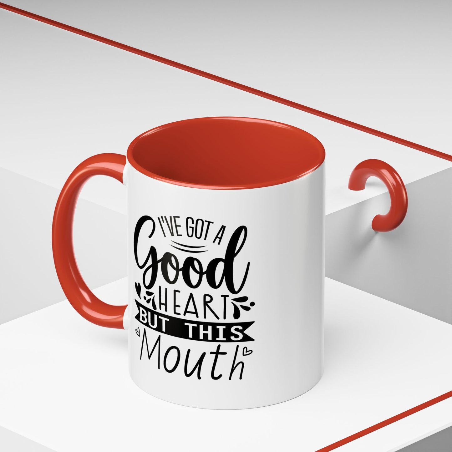 I've got a good heart Accent Coffee Mug, 11oz