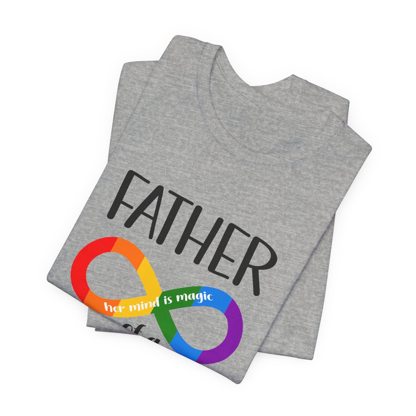 Father of a Warrior Shirt, Autism Symbol T-Shirt, Family Support Gift