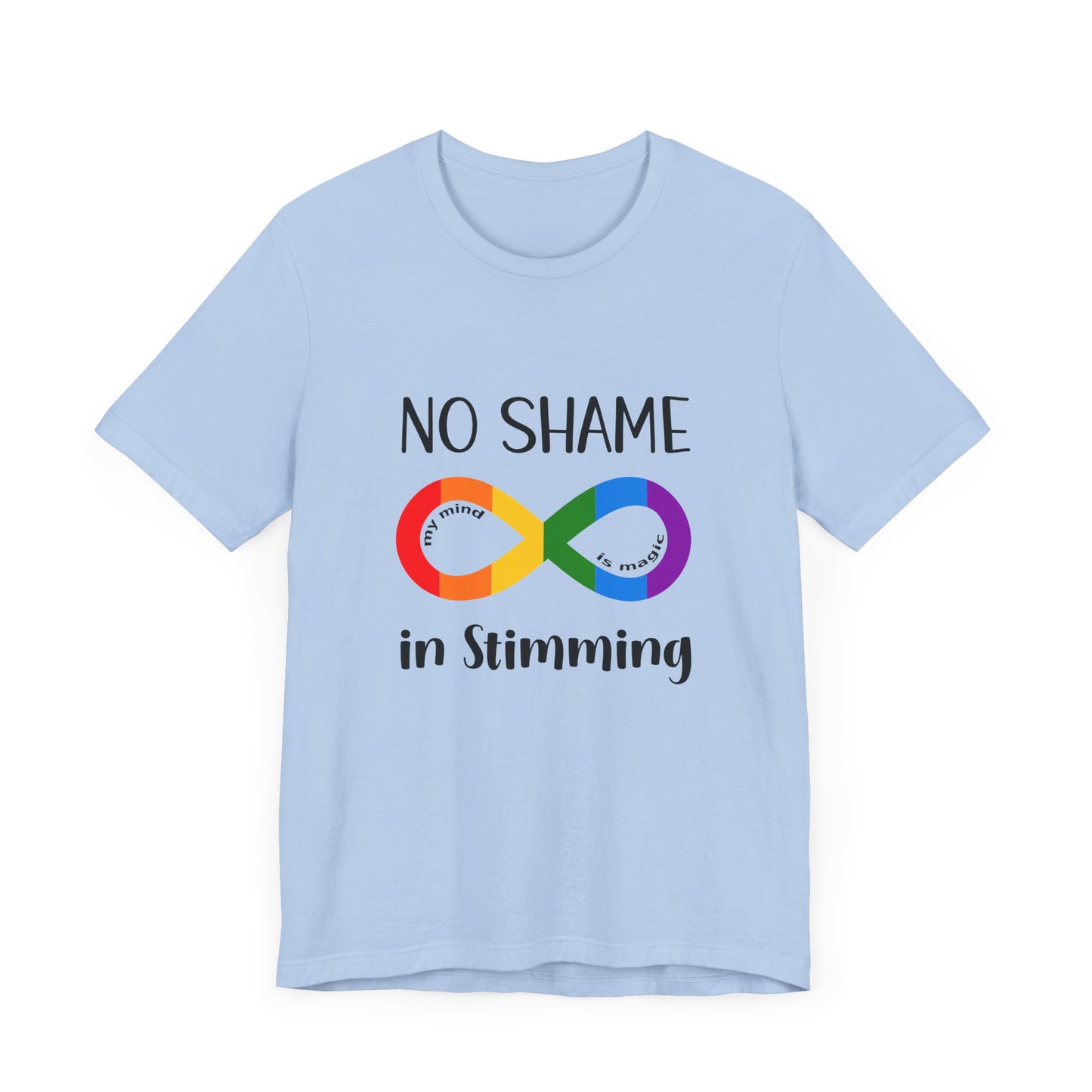 No Shame in Stimming T-Shirt – Show support 4 neurodiversity & self-expression