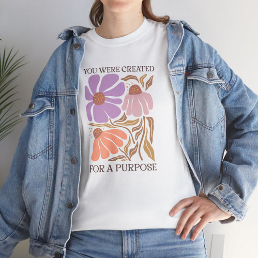 You Were Created for a PURPOSE Unisex Heavy Cotton Tee