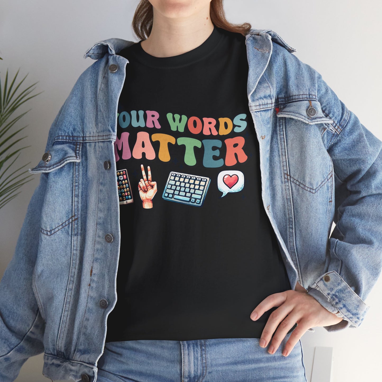 Your Words Matter T-Shirt – Celebrate Neurodiversity with this colorful phrase