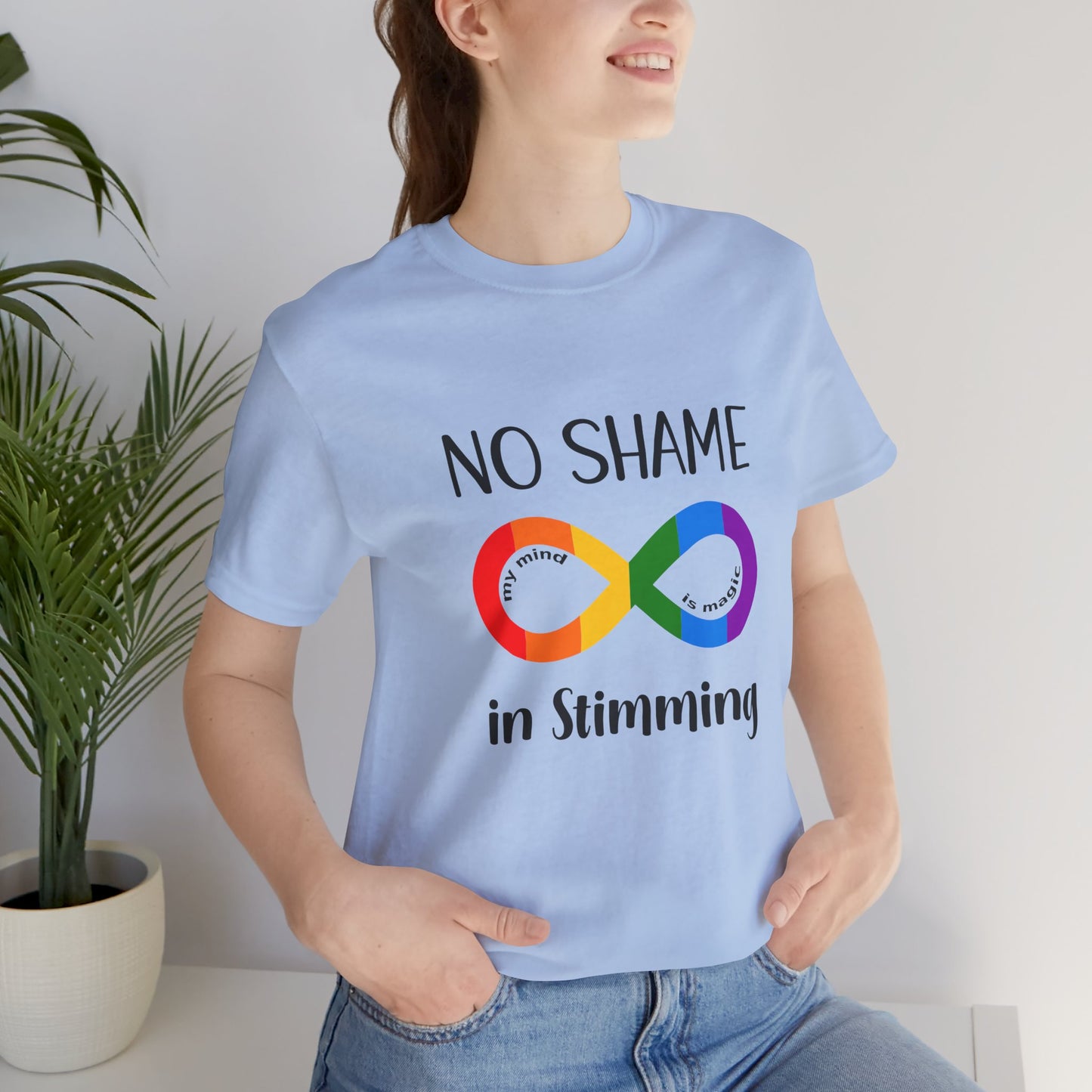 No Shame in Stimming T-Shirt – Show support 4 neurodiversity & self-expression